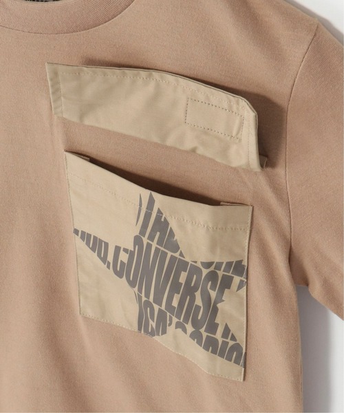 CONVERSE（コンバース）の「【WEB限定】【キッズ】CONVERSE コンバース ポケット付きロンT（130~160cm）（Tシャツ/カットソー・キッズ・ベージュ/ブラック・160/130/150/140）」の11枚目の写真