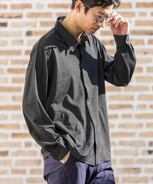 CALL&RESPONSE（コールアンドレスポンス）の「ms4868-KOKAGE-長袖シャツ（シャツ/ブラウス・メンズ・オリーブ/ネイビー/グレー/チャコール・1/5/2/4）」の2枚目の写真