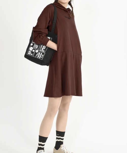 スペシャルオファ ヘムフレアロゴパーカ ワンピース ワンピース Mary Quant マリークヮント のファッション 感謝セール特売 Arenatheatre Net