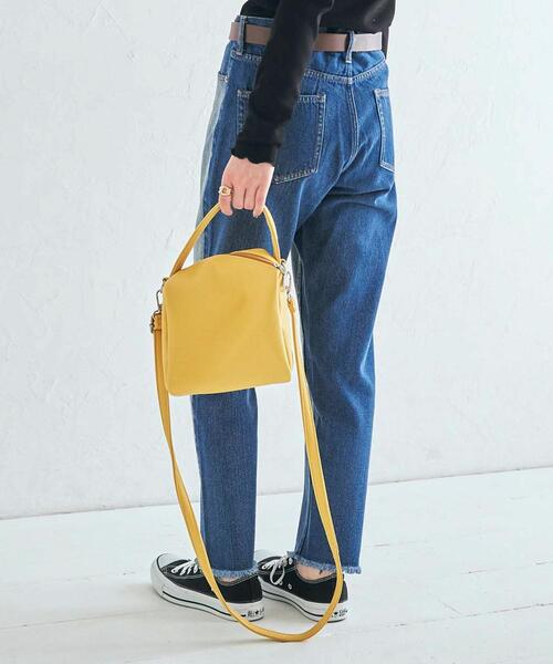 coen(コーエン)の「ソフトフェイクレザーミニバッグ(ショルダーバッグ・レディース・ブラック/イエロー/ケリー/ホワイト・FREE)」の14枚目の写真