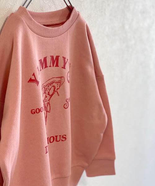 BIG FIELD（ビッグフィールド）の「プリントトレーナー（80～150cm）（スウェット・キッズ・ブラック/ベージュ/パープル/レッド/オフホワイト/ピンク/オレンジ/ブルー/グリーン/チャコール・90/120/80/130/140/150/95/100/110）」の18枚目の写真