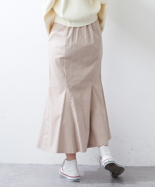 OLIVE des OLIVE（オリーブデオリーブ）の「【WEB限定サイズ有M/L】マーメイドロングスカート（スカート・レディース・ブラック/ネイビー/アイボリー/グレイッシュベージュ・MEDIUM/LARGE）」の15枚目の写真