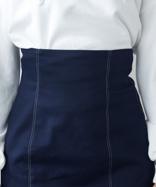 OLIVE des OLIVE（オリーブデオリーブ）の「【WEB限定サイズ有M/L】マーメイドロングスカート（スカート・レディース・ブラック/ネイビー/アイボリー/グレイッシュベージュ・MEDIUM/LARGE）」の8枚目の写真