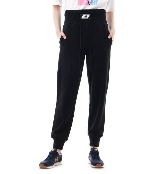 NEW BALANCE（ニューバランス）の「NB Athletics アンプリファイドフレンチテリーパンツ（スウェットパンツ・レディース・ブラック・LARGE/SMALL/MEDIUM）」の4枚目の写真