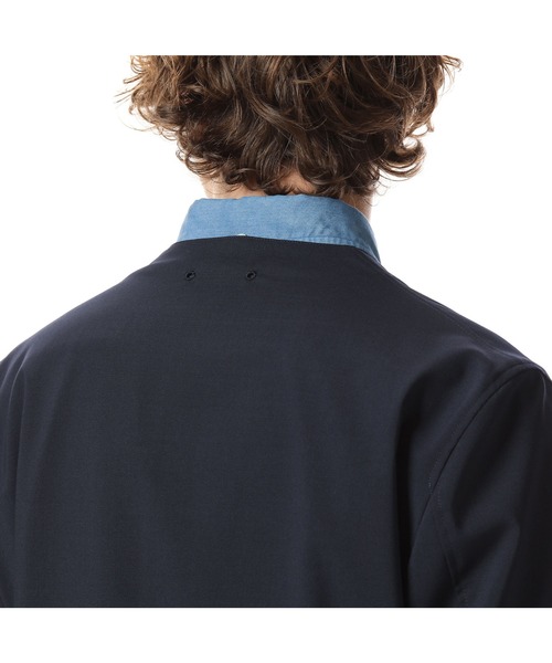 SOPHNET.(ソフネット)の「NO COLLAR JACKET(ノーカラージャケット・メンズ・チャコールグレー/ネイビー・MEDIUM/LARGE/SMALL/X-LARGE)」の14枚目の写真