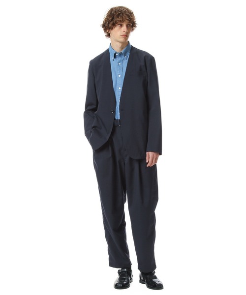 SOPHNET.(ソフネット)の「NO COLLAR JACKET(ノーカラージャケット・メンズ・チャコールグレー/ネイビー・MEDIUM/LARGE/SMALL/X-LARGE)」の16枚目の写真