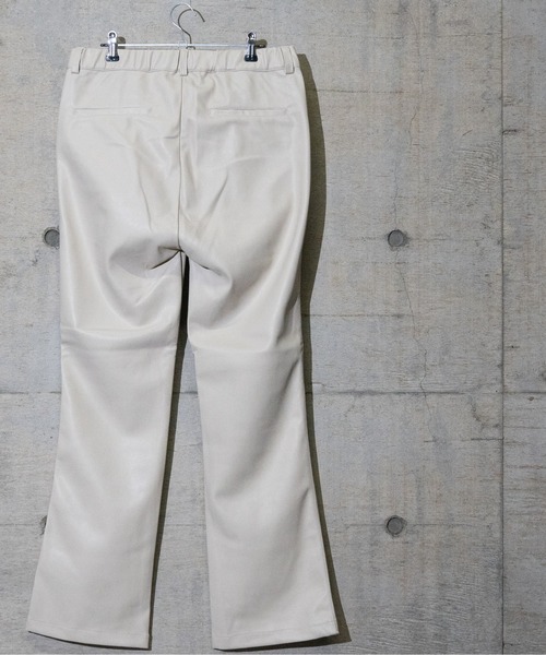 JOHN'S CLOSET（ジョンズクローゼット）の「【13】PU カーコートフレアパンツ（その他パンツ・メンズ・ブラック/オフホワイト・MEDIUM/LARGE）」の9枚目の写真
