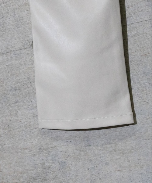 JOHN'S CLOSET（ジョンズクローゼット）の「【13】PU カーコートフレアパンツ（その他パンツ・メンズ・ブラック/オフホワイト・MEDIUM/LARGE）」の17枚目の写真