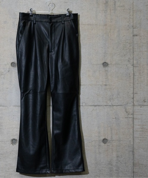JOHN'S CLOSET（ジョンズクローゼット）の「【13】PU カーコートフレアパンツ（その他パンツ・メンズ・ブラック/オフホワイト・MEDIUM/LARGE）」の14枚目の写真
