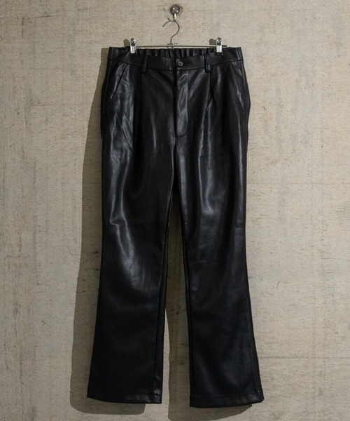 JOHN'S CLOSET（ジョンズクローゼット）の「【13】PU カーコートフレアパンツ（その他パンツ・メンズ・ブラック/オフホワイト・MEDIUM/LARGE）」の22枚目の写真