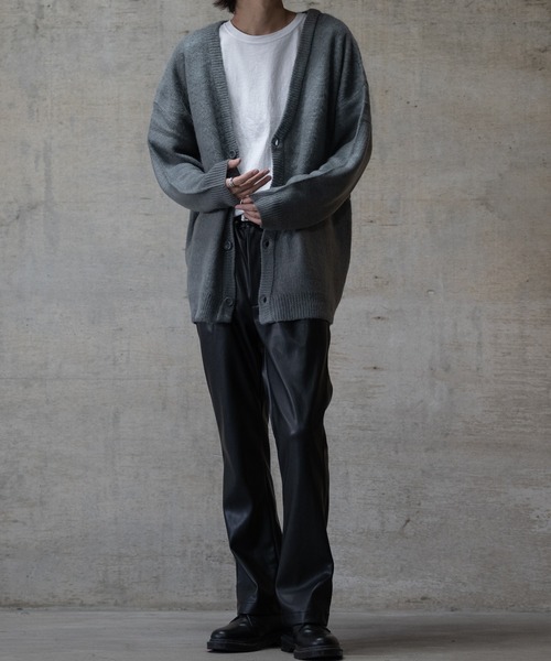 JOHN'S CLOSET（ジョンズクローゼット）の「【13】PU カーコートフレアパンツ（その他パンツ・メンズ・ブラック/オフホワイト・MEDIUM/LARGE）」の20枚目の写真