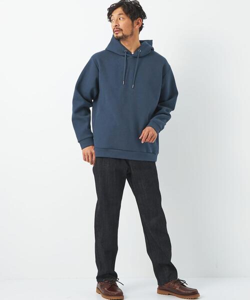 green label relaxing（グリーンレーベルリラクシング）の「針抜き ダンボール フーディー パーカー（パーカー・メンズ・ロイヤルブルー/ライトグレー/ブラック・L/M/S/XL）」の12枚目の写真