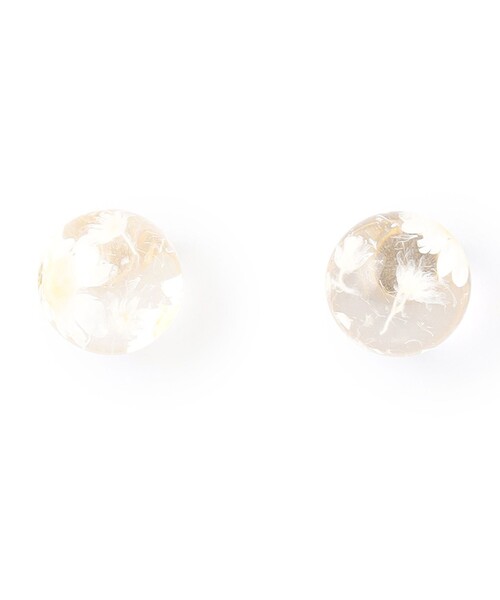 ANEVER（アンエバー）の「MINI BALL ピアス（ピアス（両耳用）・レディース・ホワイト系/アイボリー系・F）」の3枚目の写真