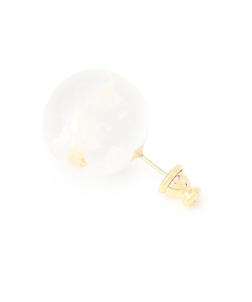 ANEVER（アンエバー）の「MINI BALL ピアス（ピアス（両耳用）・レディース・ホワイト系/アイボリー系・F）」の4枚目の写真
