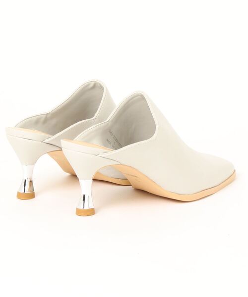 REDYAZEL（レディアゼル）の「メタリックヒールミュール（パンプス・レディース・ライトグレー/ブラック・SMALL/L/MEDIUM）」の3枚目の写真