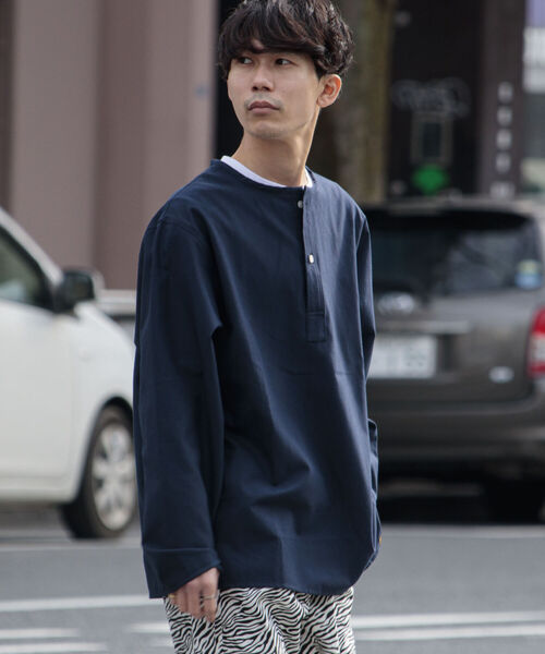 GLOSTER（グロスター）の「【GLOSTER/グロスター】ミリタリースリーピングシャツ（シャツ/ブラウス・メンズ・ホワイト/ホワイト系その他/ブラック系その他/オリーブ/ネイビー・MEDIUM/LARGE）」の5枚目の写真