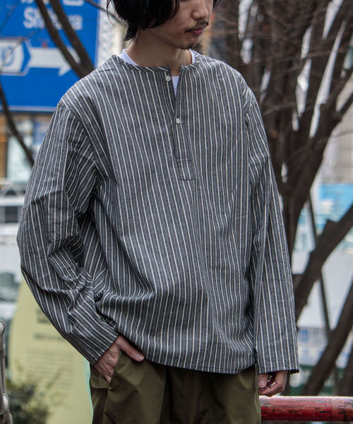 GLOSTER（グロスター）の「【GLOSTER/グロスター】ミリタリースリーピングシャツ（シャツ/ブラウス・メンズ・ホワイト/ホワイト系その他/ブラック系その他/オリーブ/ネイビー・MEDIUM/LARGE）」の21枚目の写真