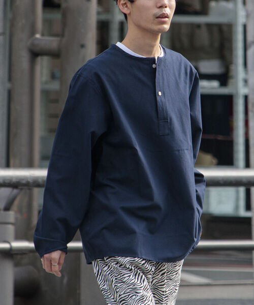 GLOSTER（グロスター）の「【GLOSTER/グロスター】ミリタリースリーピングシャツ（シャツ/ブラウス・メンズ・ホワイト/ホワイト系その他/ブラック系その他/オリーブ/ネイビー・MEDIUM/LARGE）」の7枚目の写真