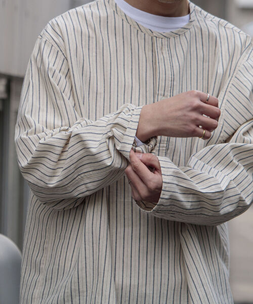 GLOSTER（グロスター）の「【GLOSTER/グロスター】ミリタリースリーピングシャツ（シャツ/ブラウス・メンズ・ホワイト/ホワイト系その他/ブラック系その他/オリーブ/ネイビー・MEDIUM/LARGE）」の16枚目の写真