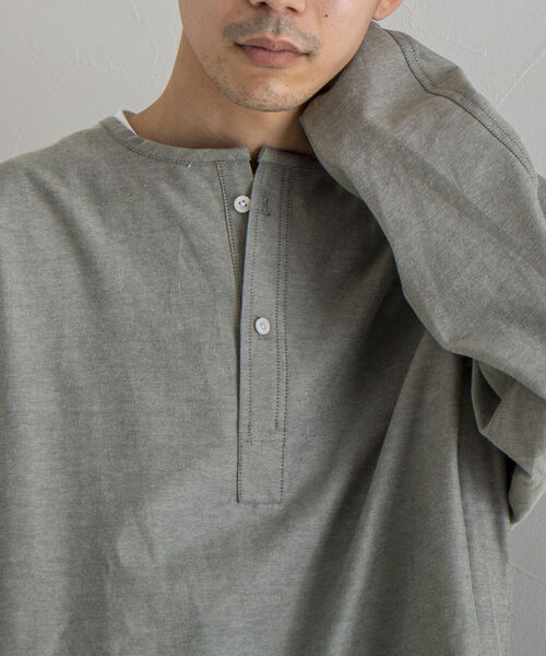 GLOSTER（グロスター）の「【GLOSTER/グロスター】ミリタリースリーピングシャツ（シャツ/ブラウス・メンズ・ホワイト/ホワイト系その他/ブラック系その他/オリーブ/ネイビー・MEDIUM/LARGE）」の12枚目の写真