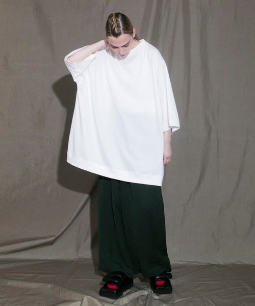 【my beautiful landlet】 open end jersey BIG T-shirt