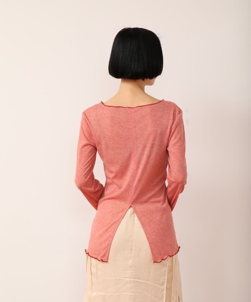 CASA FLINE（カーサフライン）の「シアーバックスリットトップス