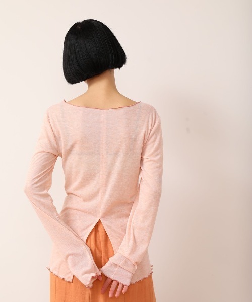 CASA FLINE（カーサフライン）の「シアーバックスリットトップス
