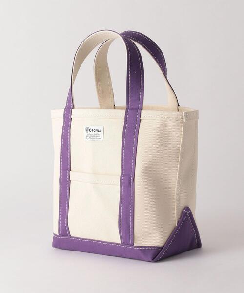 ORCIVAL（オーシバル）の「＜ORCIVAL (オーシバル)＞ 24OZ トート バッグ（トートバッグ・レディース・オレンジ/イエロー/ライラック/オフホワイト/ライトグレー・FREE）」の6枚目の写真