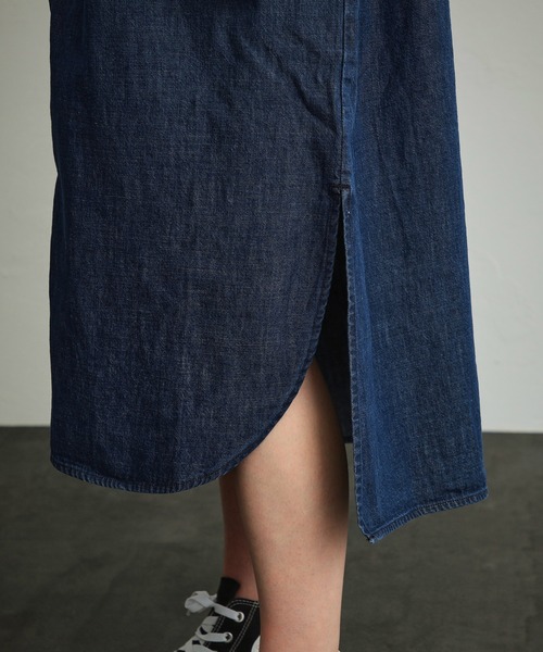 Wrangler（ラングラー）の「Wrangler/ラングラー デニムシャツワンピース（シャツワンピース・レディース・インディゴブルー/ダークインディゴブルー・SMALL/MEDIUM）」の17枚目の写真