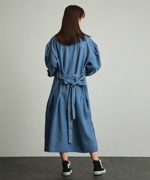 Wrangler（ラングラー）の「Wrangler/ラングラー デニムシャツワンピース（シャツワンピース・レディース・インディゴブルー/ダークインディゴブルー・SMALL/MEDIUM）」の15枚目の写真