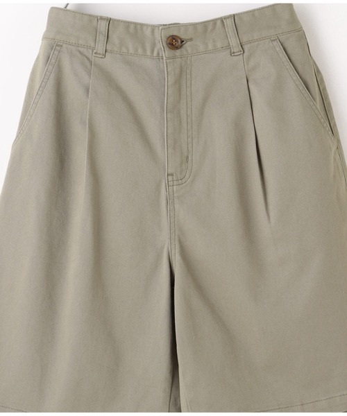 Honeys(ハニーズ)の「タックいり ハーフパンツ(その他パンツ・レディース・ブラック/カーキ/アイボリー/ライトベージュ・S/M/L)」の7枚目の写真