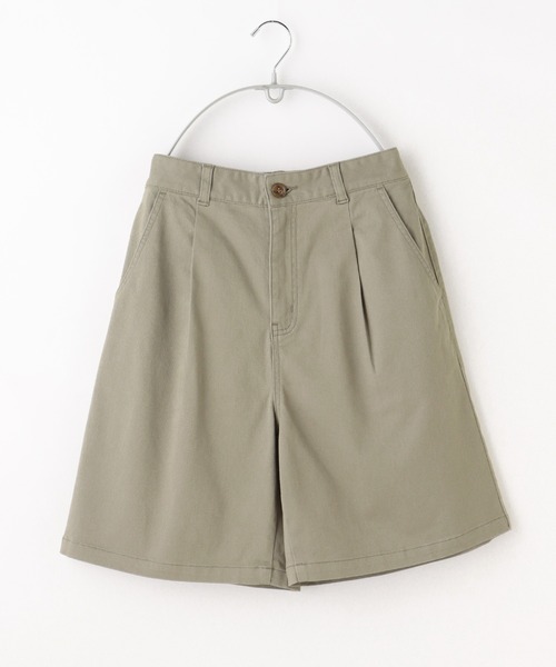 Honeys(ハニーズ)の「タックいり ハーフパンツ(その他パンツ・レディース・ブラック/カーキ/アイボリー/ライトベージュ・S/M/L)」の21枚目の写真