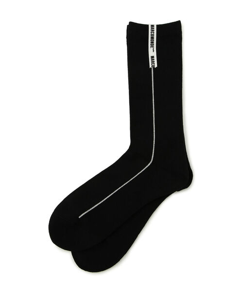 MARCOMONDE（マルコモンド）の「MARCOMONDE（マルコモンド）NCMM-002 / Line ソックス/メンズ（ソックス/靴下・メンズ・ホワイト/ブラック/イエロー・FREE）」の2枚目の写真