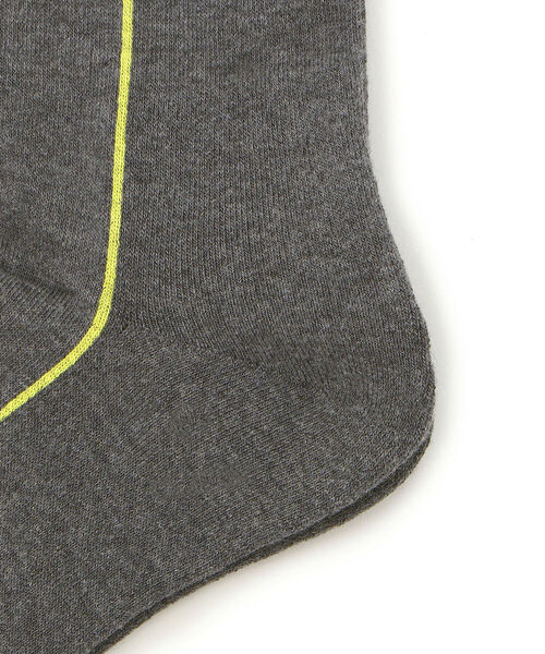 MARCOMONDE（マルコモンド）の「MARCOMONDE（マルコモンド）NCMM-002 / Line ソックス/メンズ（ソックス/靴下・メンズ・ホワイト/ブラック/イエロー・FREE）」の5枚目の写真