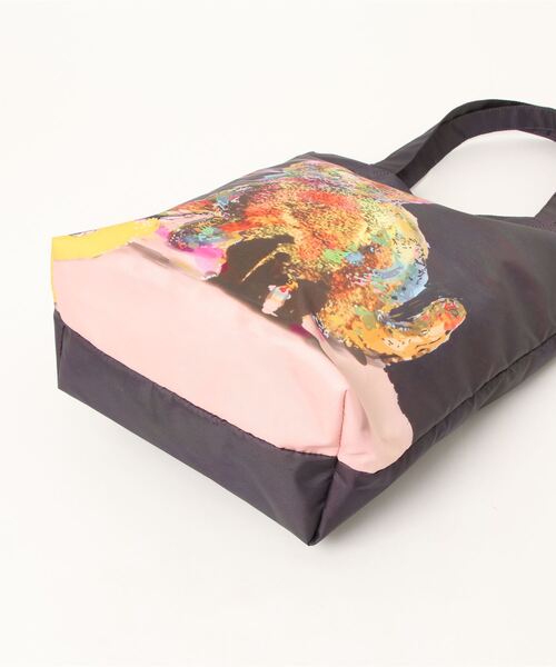 tsumori chisato CARRY(ツモリチサトキャリー)の「ハンドバッグ ツモリチサト フラワーキャット(ハンドバッグ・レディース・ブルー/ブラック・FREE)」の5枚目の写真