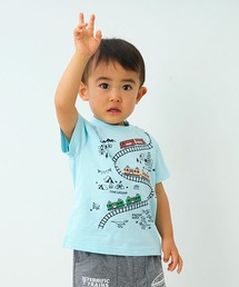 kladskap | 電車とマップ半袖Tシャツ(Tシャツ/カットソー)