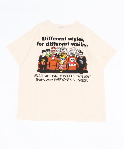 DENIM DUNGAREE（デニムダンガリー）の「ウメザキ Tシャツ（Tシャツ/カットソー・キッズ・アイボリー/グレー/ホワイト・140/130）」の2枚目の写真