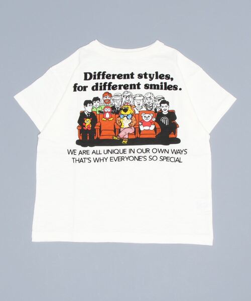 DENIM DUNGAREE（デニムダンガリー）の「ウメザキ Tシャツ（Tシャツ/カットソー・キッズ・アイボリー/グレー/ホワイト・140/130）」の5枚目の写真