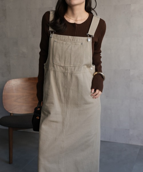 セール】サロペットジャンパースカート / デニムジャンスカ