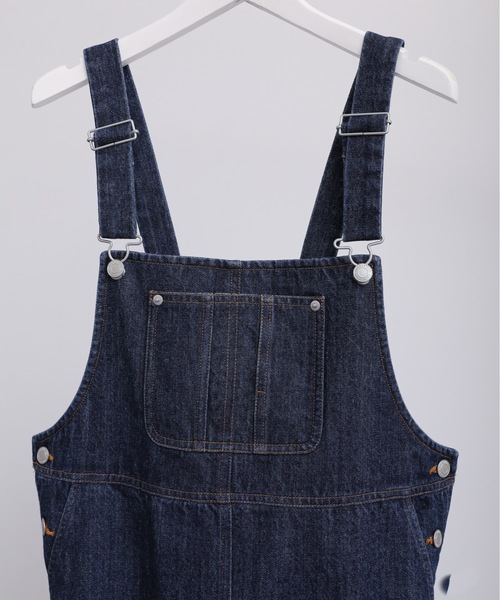ap retro（アプレトロ）の「サロペットジャンパースカート / デニムジャンスカ（サロペット/オーバーオール・レディース・ブルー/インディゴブルー/オフホワイト/ブラック/ベージュ/キャメル/サックスブルー/グレー・FREE）」の11枚目の写真