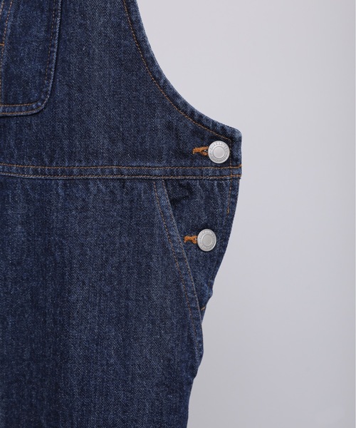 ap retro（アプレトロ）の「サロペットジャンパースカート / デニムジャンスカ（サロペット/オーバーオール・レディース・ブルー/インディゴブルー/オフホワイト/ブラック/ベージュ/キャメル/サックスブルー/グレー・FREE）」の12枚目の写真