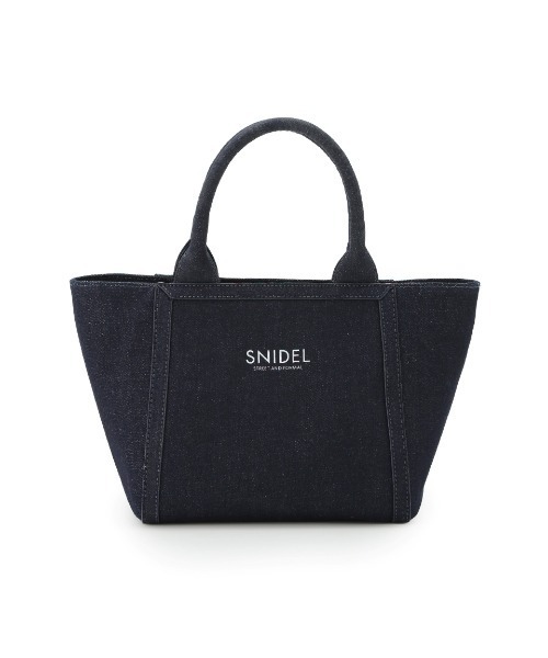 SNIDEL(スナイデル)の「キャンバスエコバッグ(エコバッグ/サブバッグ・レディース・オフホワイト/ネイビー・FREE)」の3枚目の写真