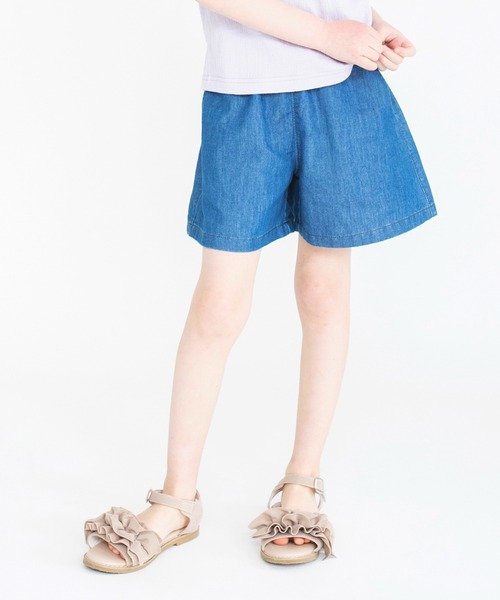 BRANSHES(ブランシェス)の「【接触冷感】シンプルショートパンツ(その他パンツ・キッズ・ピンク/ブルー/カーキオリーブ・130/150/110/140/90/100/120)」の1枚目の写真