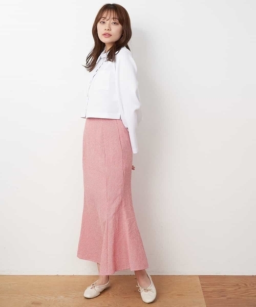 A de a.v.v（アードアー・ヴェ・ヴェ）の「ギンガムチェックマーメイドスカート（スカート・レディース・ブラック/レッド/ライトグリーン・FREE）」の19枚目の写真