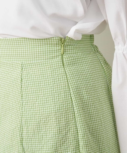 A de a.v.v（アードアー・ヴェ・ヴェ）の「ギンガムチェックマーメイドスカート（スカート・レディース・ブラック/レッド/ライトグリーン・FREE）」の4枚目の写真