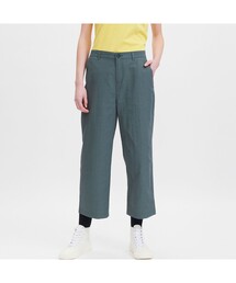 吸水速乾 セミワイド ストレート パンツ