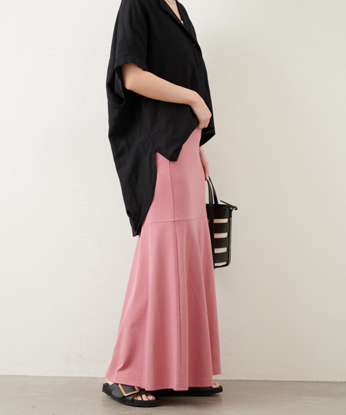 JOURNAL STANDARD(ジャーナルスタンダード)の「ドライテンジクフレアスカート(スカート・レディース・ブラック/カーキ/ピンク・FREE)」の12枚目の写真