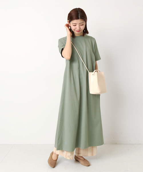 B.C STOCK（ベーセーストック）の「《追加》五分袖度詰めワンピース（ワンピース・レディース・ブラック/グリーン/ピンク・FREE）」の20枚目の写真