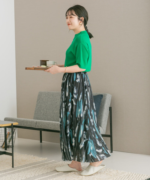 ITEMS URBANRESEARCH（アイテムズ アーバンリサーチ）の「ソウバリハンソデニット2（ニット/セーター・レディース・ピンク/オフホワイト/ブラック/グリーン・FREE）」の7枚目の写真