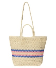 Green　Parks | ・2WAYラインペーパートートバッグ(かごバッグ)